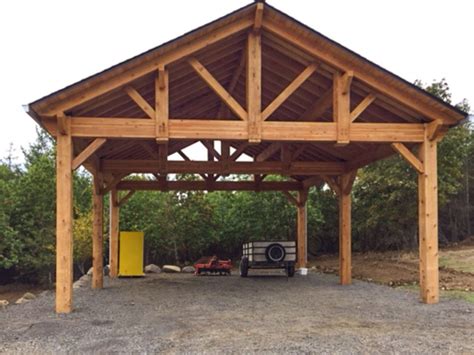 The timber also mimics the rustic chateau design of the home. 8+ Finest Build A Wood Carport — caroylina.com