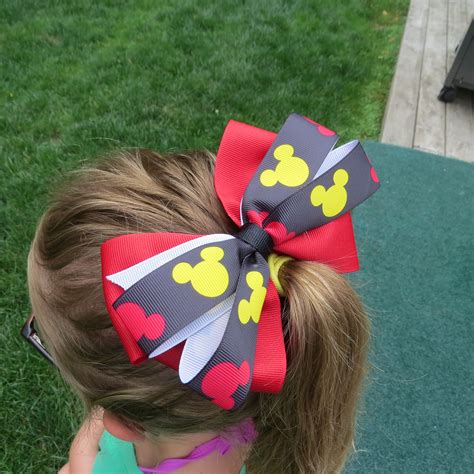 This Is An Adorable Mickey Mouse Bow Great For Any Disney Trip