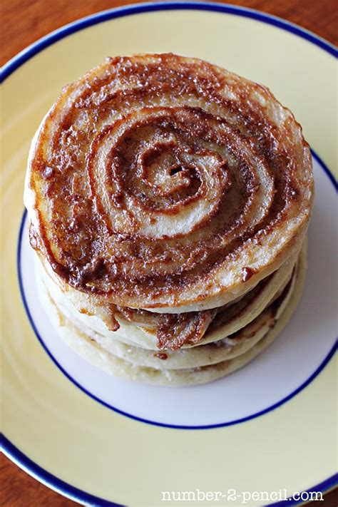 Sour Cream Cinnamon Roll Pancakes With Maple Coffee Glaze