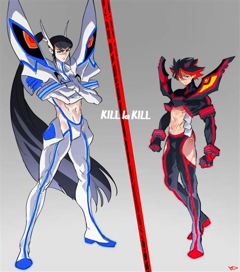 Matoi Ryuuko Senketsu Kiryuuin Satsuki And Junketsu Kill La Kill Drawn By Yd Orange Maru