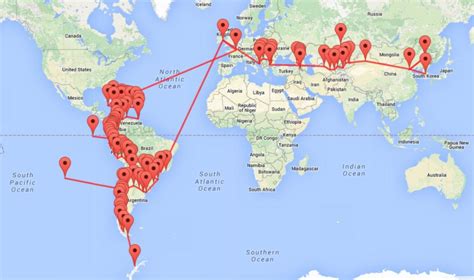 2015 Travel Map - Worldwide Destination Photography & Insights