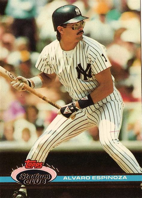 Soy honesto buen amigo y amo a mi familia. The Baseball Card Blog: Alvaro Espinoza-lot