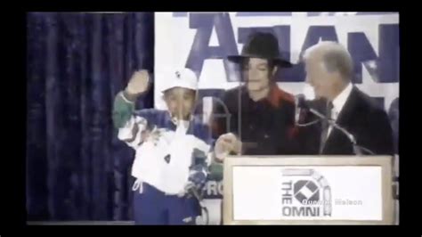 Michael Jackson Emmanuel Lewis And Jimmy Carter At The Omni In Atlanta