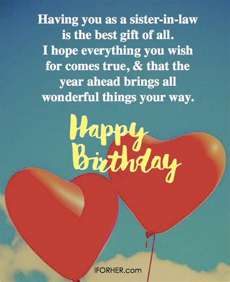 Best Sister In Law Birthday Wishes Messages And Images