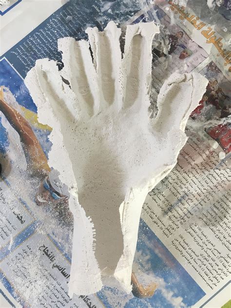 How To Make A Plaster Cast Of A Hand In 2021 Plaster Cast Plaster
