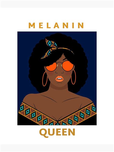 melanin queen beautiful proud black woman poster by frenzami redbubble
