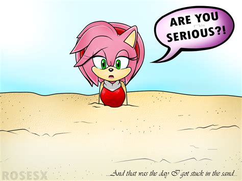 Amy Rose That Was The Day I Sank In Sand By Icefatal On
