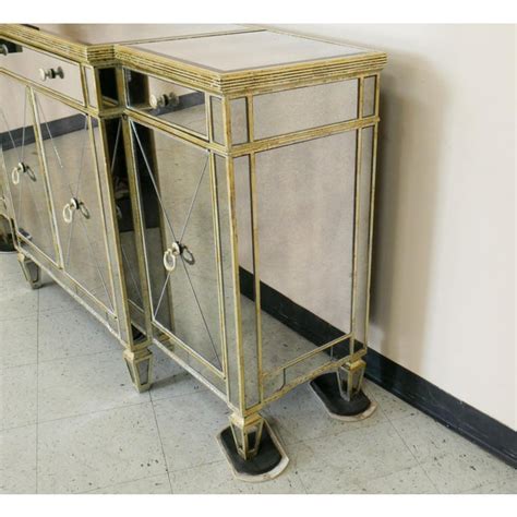 Overstock.com has been visited by 1m+ users in the past month Contemporary Bassett Borghese Mirrored Sideboard | Chairish