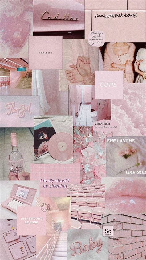 Aesthetic Pink Collage Wallpapers Top Free Aesthetic Pink Collage