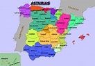 Mapa de Asturias - Mapa Físico, Geográfico, Político, turístico y Temático.