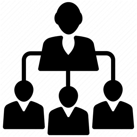 Company Structure Hierarchy Organization Organogram Workflow Icon