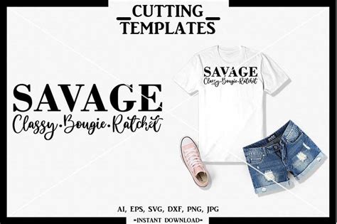Savage Classy Bougie Ratchet Cricut Cameo SVG DXF PNG By Design Time TheHungryJPEG
