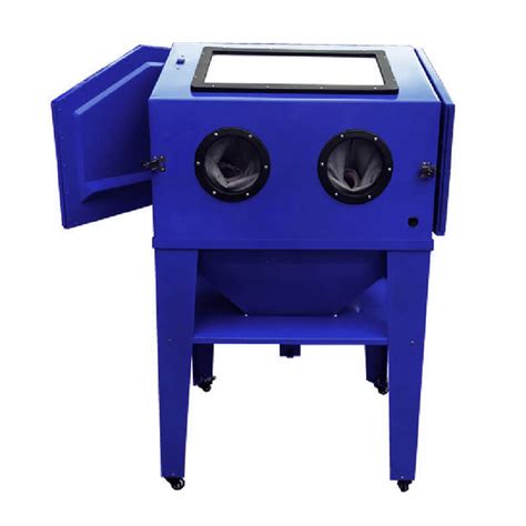 The black bull vertical abrasive blast cabinet is capable of accommodating items as large as 9 in. AM350 - Vertical Sandblast Cabinet - Automax Tools