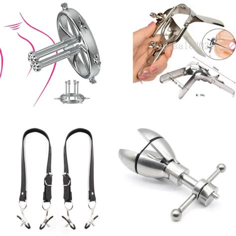 STAINLESS STEEL CHASTITY Speculum Spreader Restraint Clamp Expander Dilator BDSM PicClick