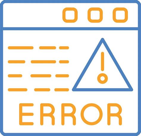 Error Blue And Orange Line Icon 9958085 Vector Art At Vecteezy