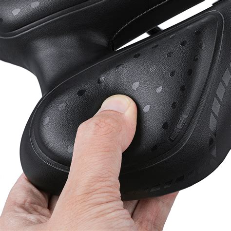 Sgodde Comfortable Bike Seat Gel Waterproof Bicycle Saddle With Central Relief Zone And