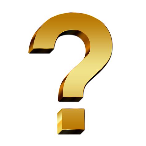 Вопрос Вопросительный Знак Золото Бесплатное изображение на Pixabay