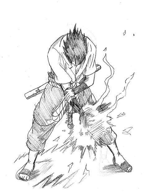 Sasuke Chidori Sketch By Cvsnb On Deviantart