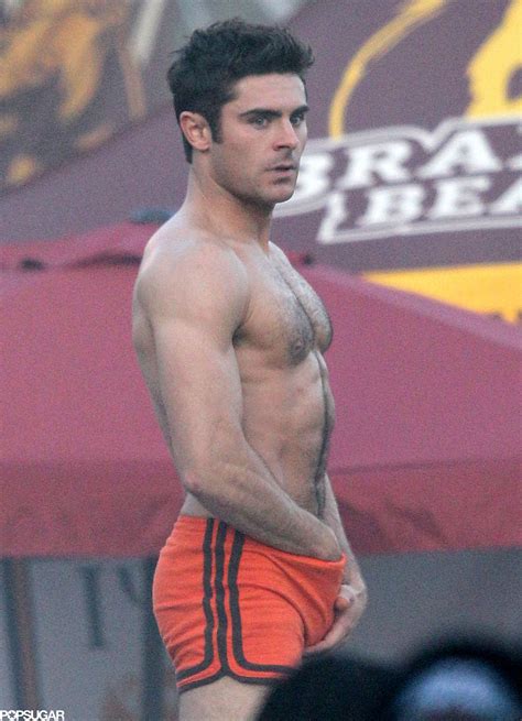 Celebrity And Entertainment Zac Efron Grabbing His Bulge On Set Will