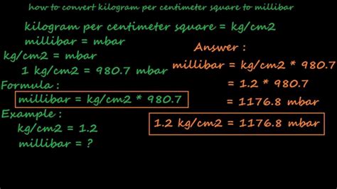 Simultaneously, we also detect that many sites and sources also provide solutions and tips for it. how to convert kg/cm2 to millibar - pressure converter ...