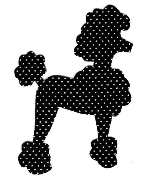 Image Result For Printable Poodle Applique With Images Poodle Skirt