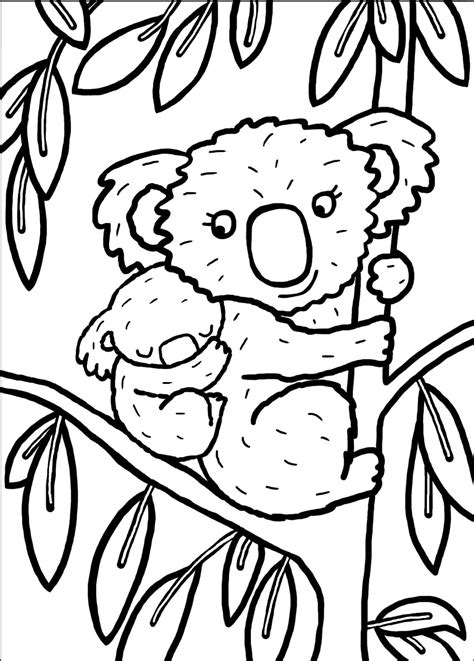 77 Dessins De Coloriage Koala à Imprimer Sur Page 4