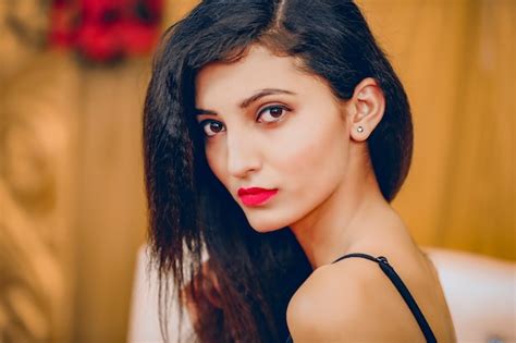 Premium Photo Beautiful Hot Indian Young Girl Women Model With Black