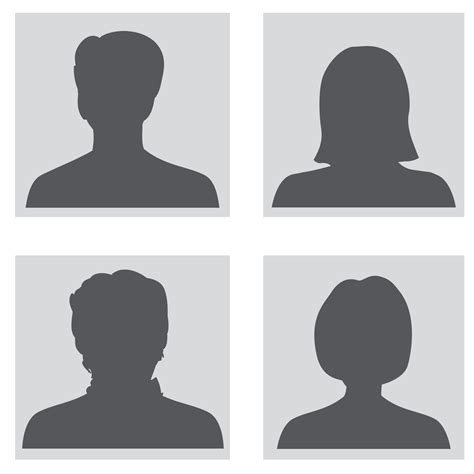 Avatar Set People Profile Silhouettes 512220 Vector Art At Vecteezy