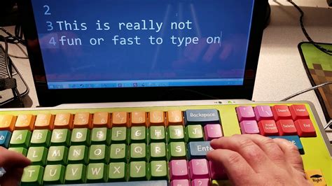 Typing On An Alphabetical Crayola Keyboard Youtube