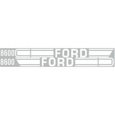 New 8600 Ford Tractor Hood Decal Kit 8600 High Quality Long Lasting