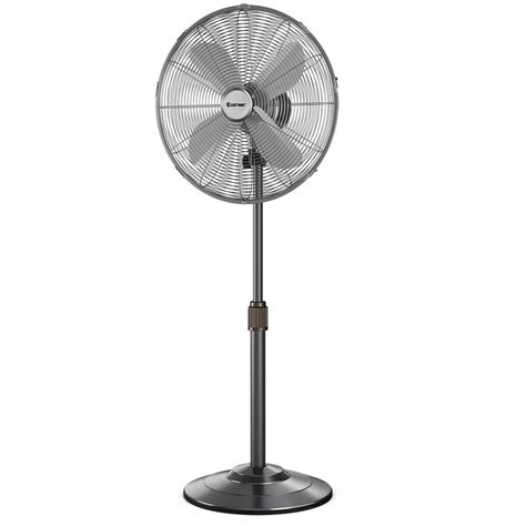 Pedestal Fan All Metal 16 Inch Oscillating Stand Fan 3 Wind Speed