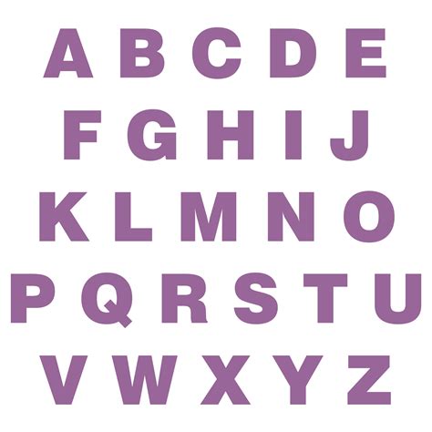 Alphabet Large Letters Printable