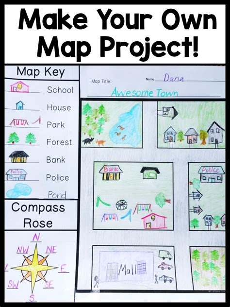 Map Skills Make Your Own Map Project Social Studies Maps 4th Grade