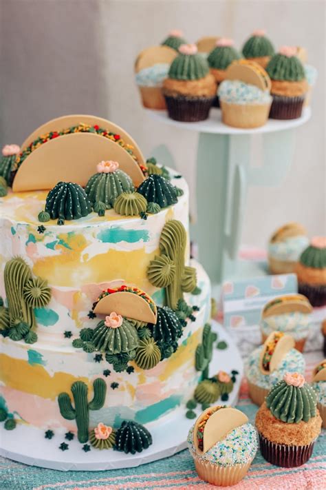 Learn more about how i planned my fiesta themed grad party with taco bell catering, cactus margs + more. Taco Bout a Future Fiesta Themed Grad Party | Cactus cake, Cupcake cakes, Fiesta cake