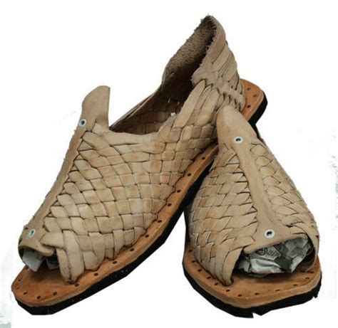 Mexican Huaraches Sandals Cien 100 Clavos White Leather Tire Sole