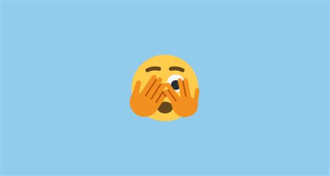 Face With Peeking Eye Emoji On Twitter Twemoji 15 0