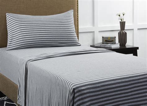 We are taking a different route with this next bedding set. Mainstays Knit Jersey Bedding Sheet Set - Walmart.com
