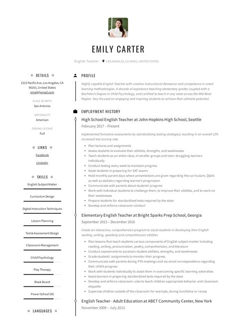 Use this writing guide, and customize our english teacher resume template for word to create an impressive professional document that will get you noticed even by the busiest hiring committee or principal. 36+ Resume Templates 2020 | PDF & Word | Free Downloads ...