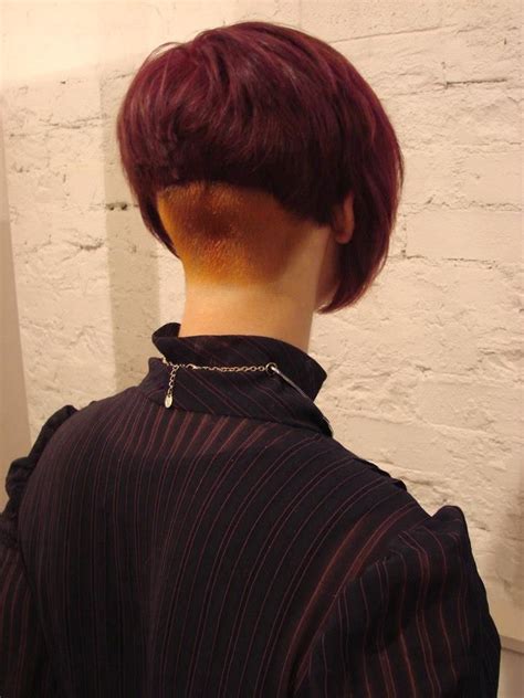 Flickrphytjzn Red Nice Red Clippered Nape Short Stacked Bob Hairstyles