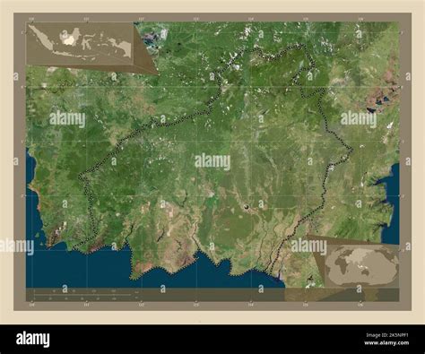 Kalimantan Tengah Province Of Indonesia High Resolution Satellite Map