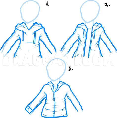 how to draw a hoodie draw hoodies step by step drawing guide by dawn