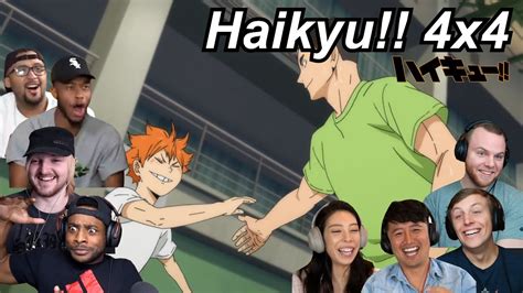 Haikyu 4x4 Reactions Great Anime Reactors ハイキュー 海外の反応