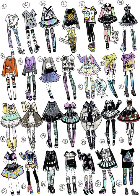 Closed Mini Outfit Batch By Guppie Vibes On Deviantart