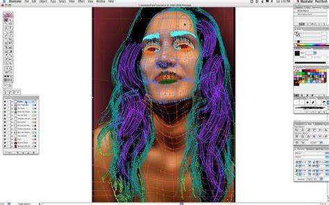 how to use the gradient mesh tool in adobe illustrator for vector portraits adobe illustrator