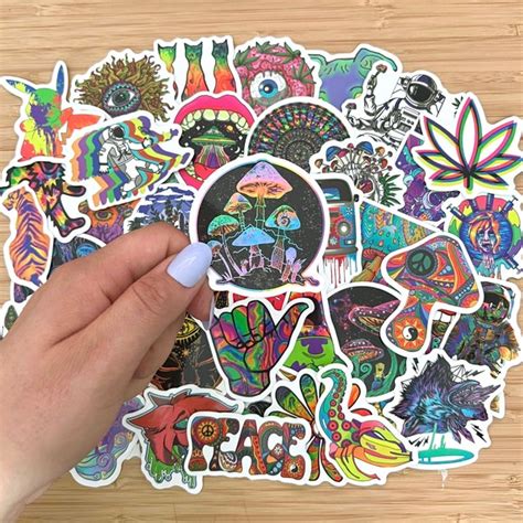 Hippie Sticker Etsy
