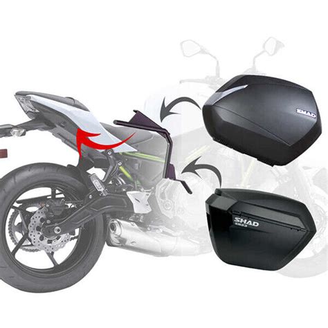 Shad Sh23 Black Side Cases 23l Pair Luggage Motorbike Motorcycle