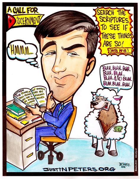 Esly's Sketch Blog: Justin Peters Caricature