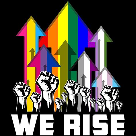 We Rise Lgbtqia Pride Flags Digital Art By Patrick Hiller