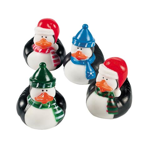 Fun Express Penguin Rubber Duckies For Christmas Toys Character