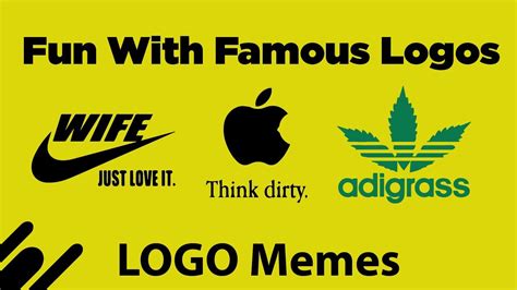Fun With Famous Logos Logo Memes Next Level Designers Youtube